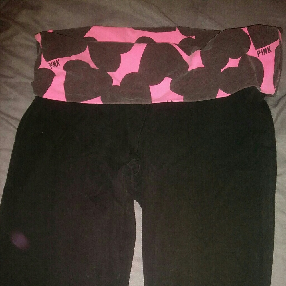 Pink yoga pants